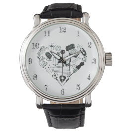 Relógio Kit De Costura Em Forma De Coração, Artesanato De 