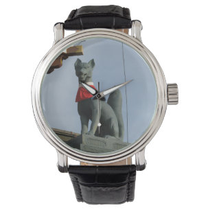 Relógio Kitsune キ ツ ネ (Fox) com Joia na Boca