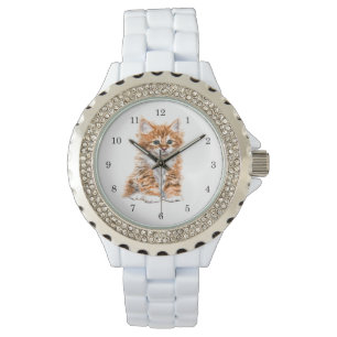 Relógio Kitten Watch Gift Sweet Baby Cat