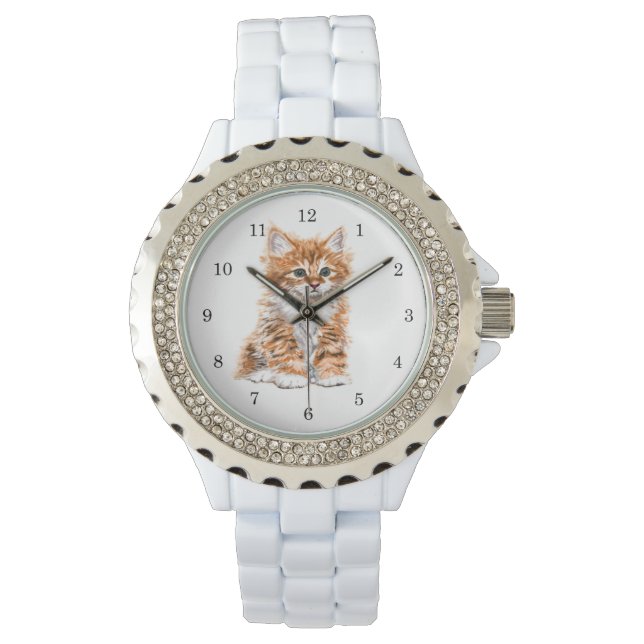 Relógio Kitten Watch Gift Sweet Baby Cat (Frente)