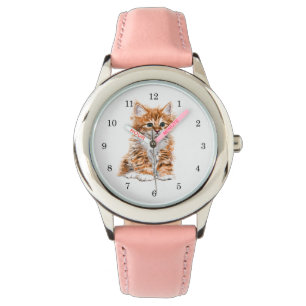 Relógio Kitten Watch Gift Sweet Baby Cat
