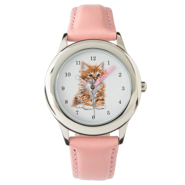 Relógio Kitten Watch Gift Sweet Baby Cat (Frente)