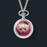 Relógio Kitten Watch Necklace<br><div class="desc">Para o amante de estimação...  Kitten Watch Necklace</div>