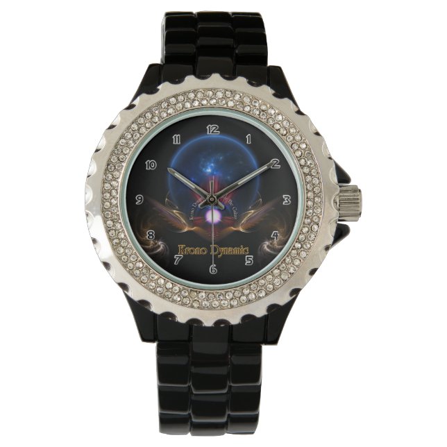 Relógio Krono Dynamic Fractal Art Wrist Watch (Frente)