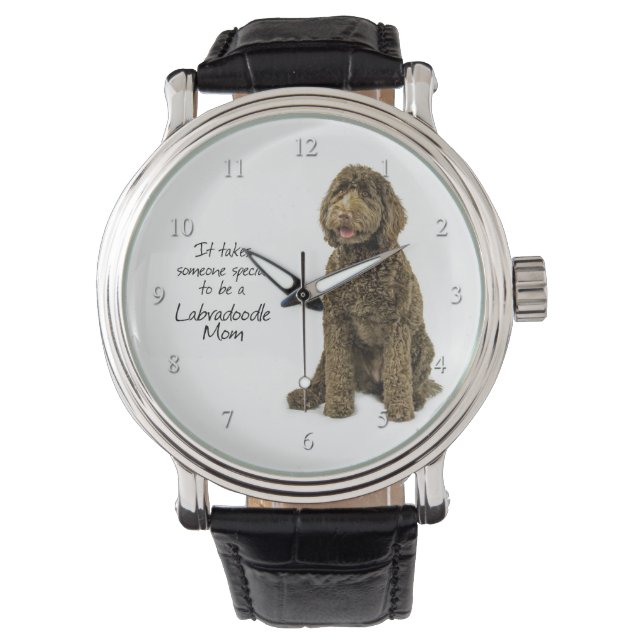 Relógio Labradoodle Mãe Watch (Frente)
