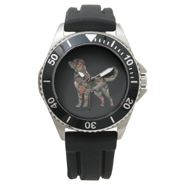 Relógio Labrador Retriever Watch, Camo Watch Men (Frente)