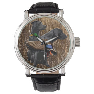 Relógio Labrador Retriever Watch, Duck Hunting