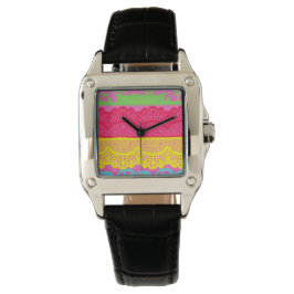 Relógio Lace floral espanhol design 9