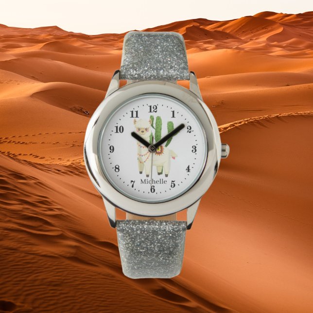 Relógio lama fofa amante adicionar nome (Criador carregado)