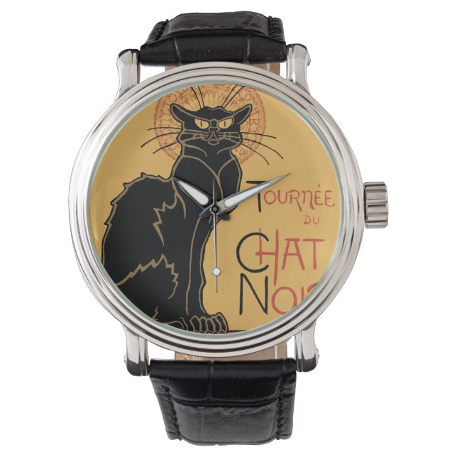 Relógio Le Chat Noir Art Nouveau (Frente)