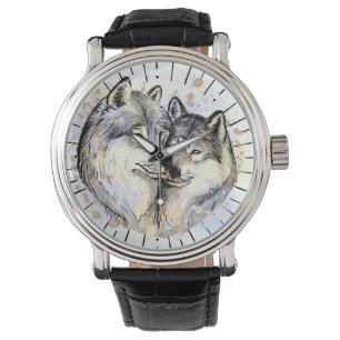 Relógio Lealdade e amor na natureza (Wolf Love)