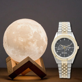 Relógio Legal avião simples Cessna e nuvens, presente pers