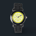 Relógio Lemon Slice Citrus Watch<br><div class="desc">©staceyjean.com</div>