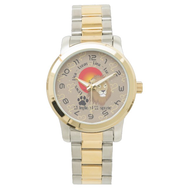 Relógio Leone 23 al 22 Orologio luglio agosto (Frente)