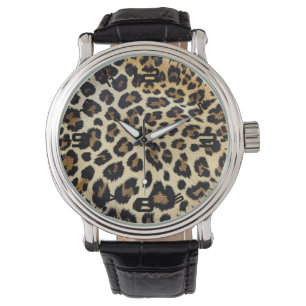 Relógio Lepard Print Watch
