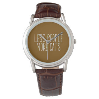 Relógio Less People More Cats