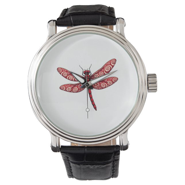 Relógio Libélula de Torção de Hortelã-Pimenta (Frente)