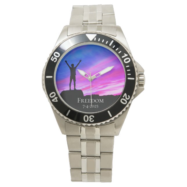 Relógio *~** Liberdade de Prêmio para aposentadoria mascul (Frente)