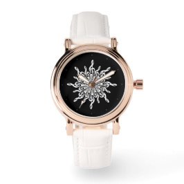 Relógio Limpa de Árvore Ornamental Negra