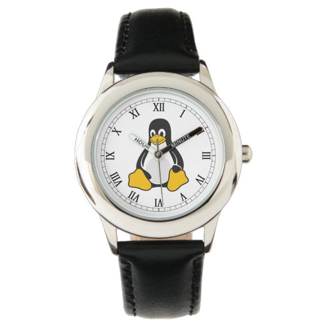 Relógio Linux Tux the Penguin Watch (Frente)
