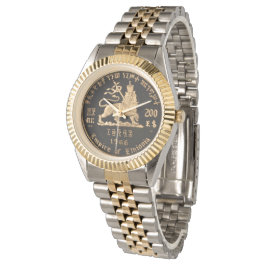 Relógio Lion of Judah - Haile Selassie - Rastafari Watch A