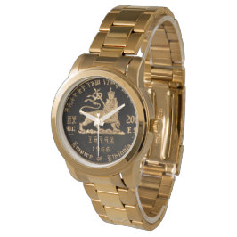 Relógio Lion of Judah - Haile Selassie - Rastafari Watch A