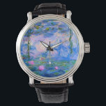 Relógio Lírios Claude Monet Restaurados<br><div class="desc">Lírios Claude Monet Restaurados</div>