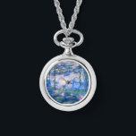 Relógio Lírios de água de Monet<br><div class="desc">Por favor,  visite minha loja para obter design mais interessante e mais opções de cores. => zazzle.com/iwheels*</div>