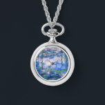 Relógio Lírios de água de Monet<br><div class="desc">Por favor, visite minha loja para obter design mais interessante e mais opções de cores. => zazzle.com/iwheels*</div>