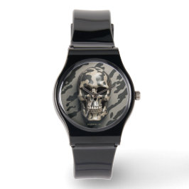 Relógio LITE EXISTENCIAL Memento Mori Camo Skull Unisex