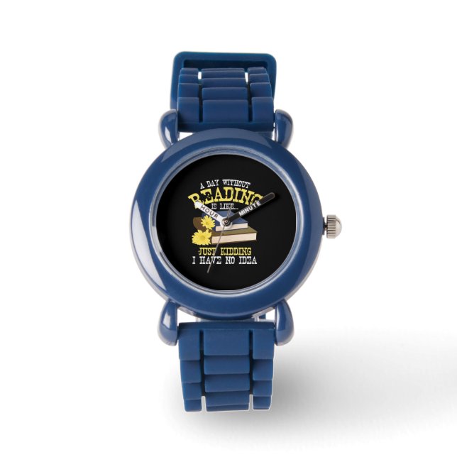 Relógio Livro De Lover - Um Dia Sem Leitura (Frente)