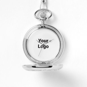 Relógio Logotipo personalizado simples e elegante aqui na