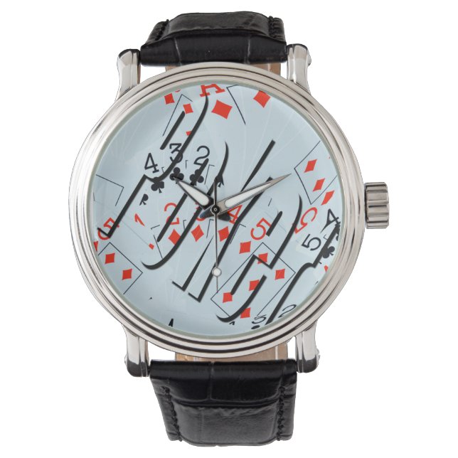 Relógio Logotipo Poker No Cabine Da Placa, Monitoramento D (Frente)