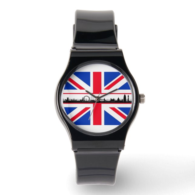Relógio London Eye Union Jack Flag Watch (Frente)