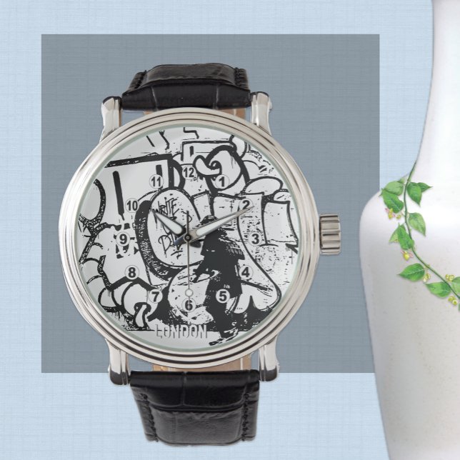 Relógio London Street Art Watch, Samurai, Creative Art (Criador carregado)