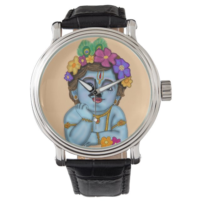 Relógio Lord Krishna Wall Clock (Frente)