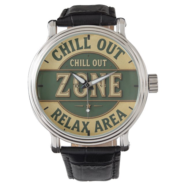 Relógio Lounge vibe Chill out zone  (Frente)