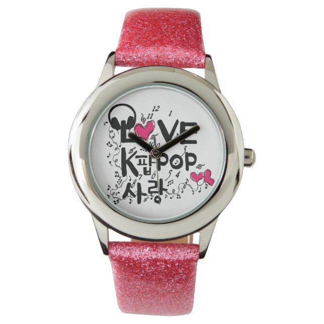 Relógio LOVE K-POP MUSIC Watch (Frente)