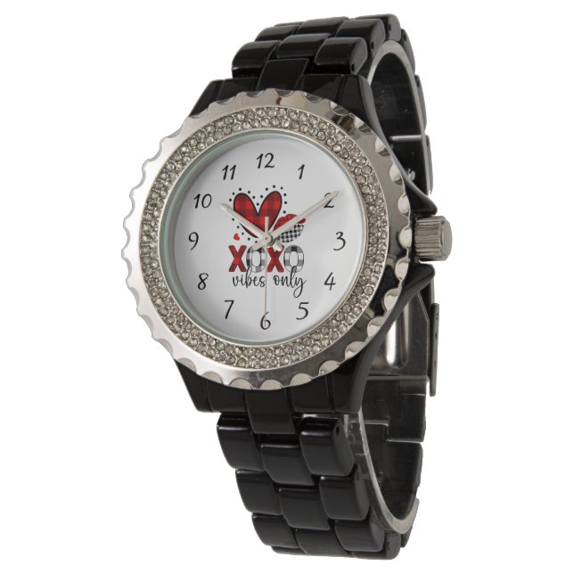 Relógio Love Vibs Only Rhinestone Watch (Angular)