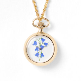 Relógio Lovely Bluebells Necklace Watch