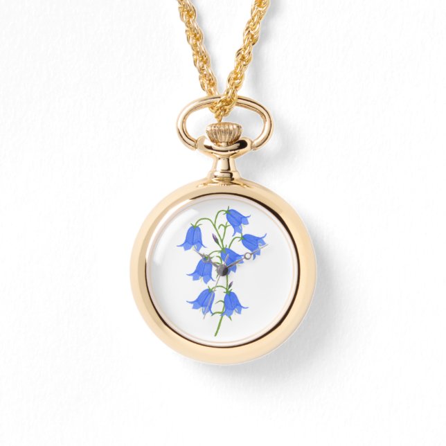 Relógio Lovely Bluebells Necklace Watch (Frente)
