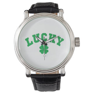 Relógio Lucky Clover Saint Patricks Day Both Side Print