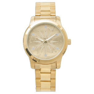 Relógio Lúpulo Dourado de Lápice Snowflake Diamond Men