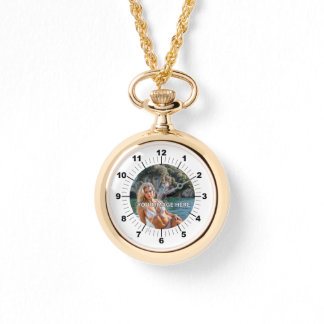 Relógio LUXE! ✨ Gold Necklace Watch for Her