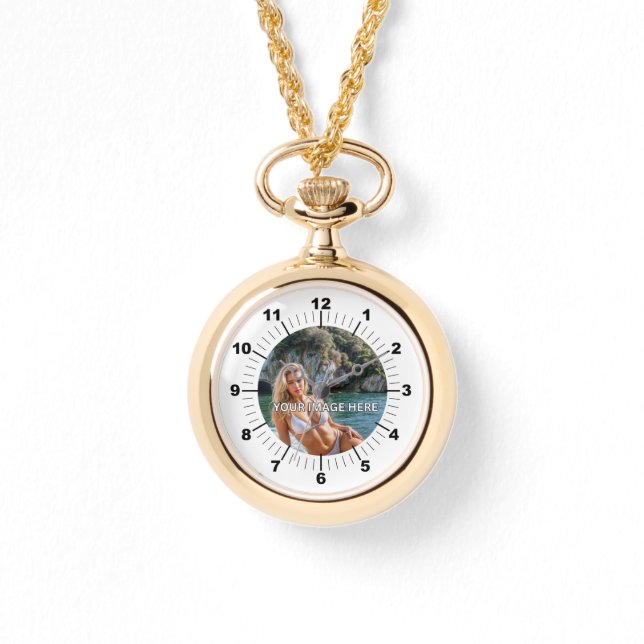 Relógio LUXE! ✨ Gold Necklace Watch for Her (Frente)