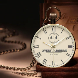 Relógio Luxury Elegant Anniversary Keepsake Couples Person