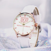  Luxury Floral Monogram Timepiece for Him & Her