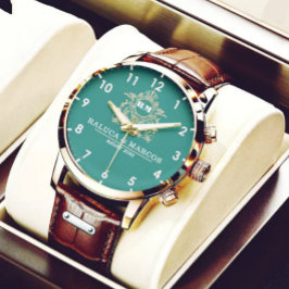 Relógio Luxury Personalized  Engraved Wedding Anniversary