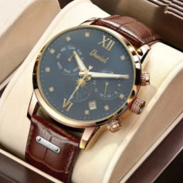 Relógio Luxury Personalized with Name & Date