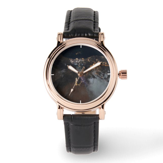 Relógio Luzes Da Cidade De Jazan E Seus Subúrbios (Frente)